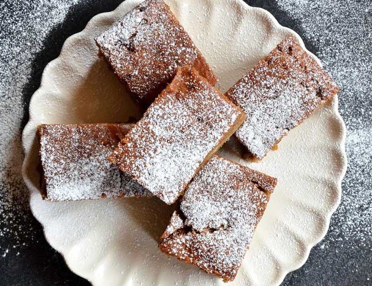 Vegan Rhubarb and Almond cake