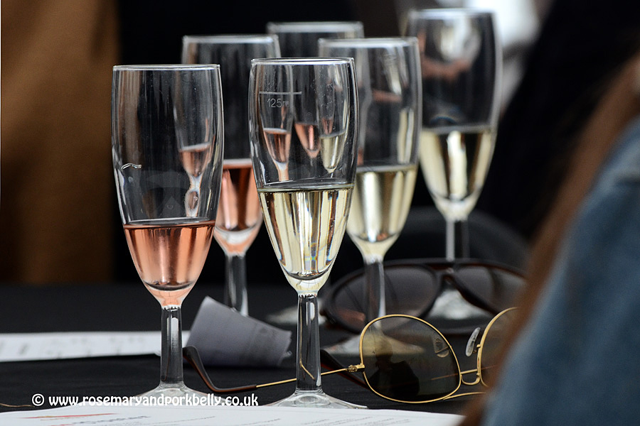 Wine tasting at a food and wine festival