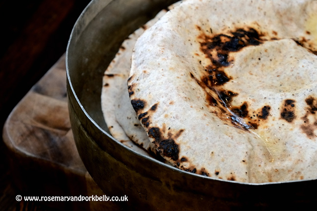 Freshly made phulka
