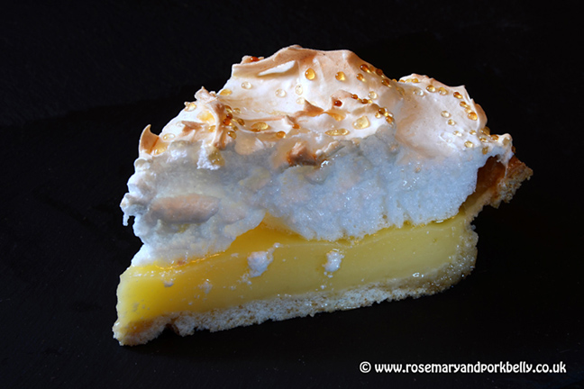 Lemon meringue pie - made with goats milk whey