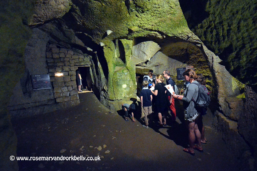Underground cavern Chateau Brézé Anjou France