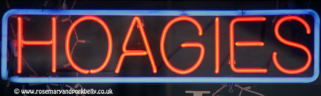 Neon 'Hoagie' sign - Philadelphia USA