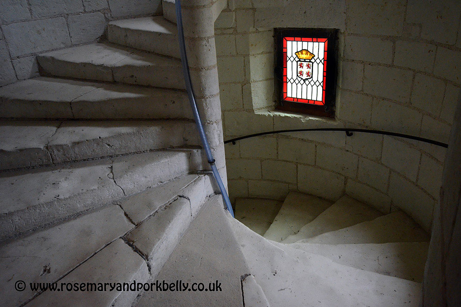 Spiral staircase - Château du Rivau Loire France