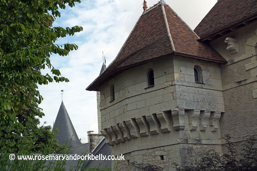 Tuffeau stone building - Château du Rivau Loire France