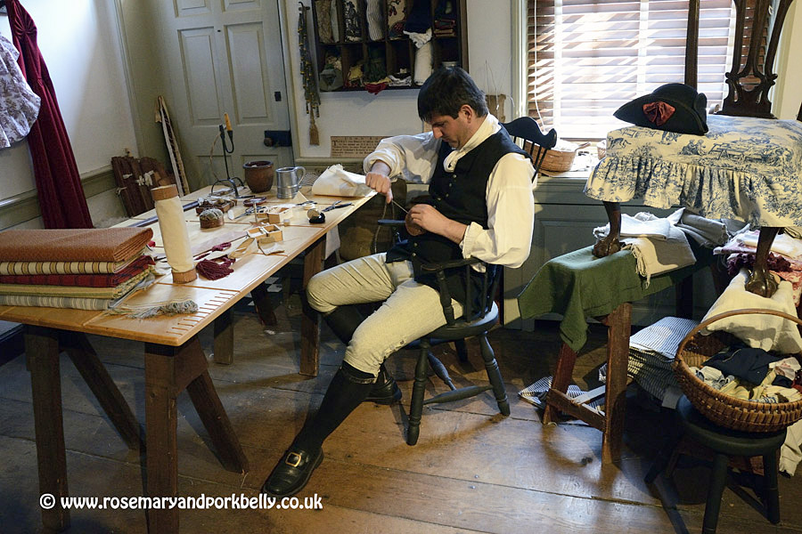 Upholstery shop Betsy Ross House Philadelphia Pennsylvania USA