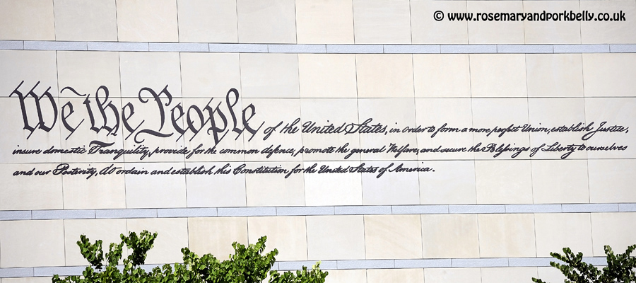'We the people' Philadelphia Pennsylvania USA
