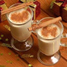 Coconut milk dairy free eggnog © rosemaryandporkbelly.co.uk