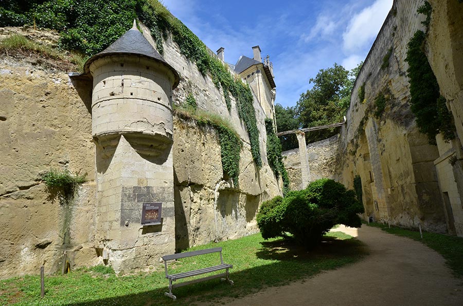 Fortified moat Château de Brézé Loire France