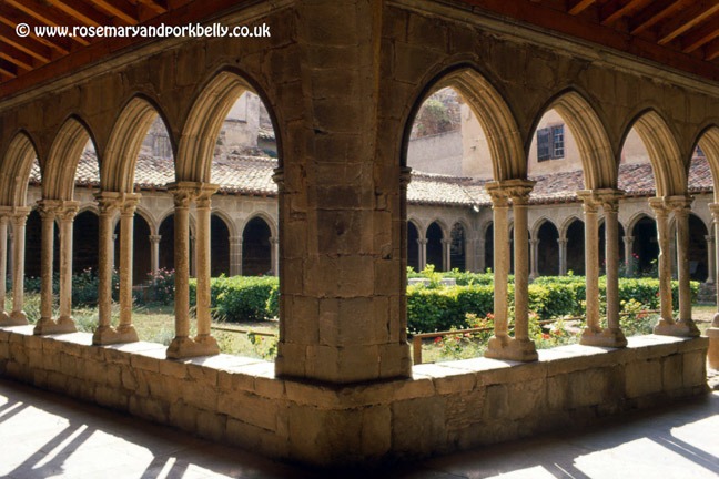 Abbey cloisters - St. Hilaire Aude France
