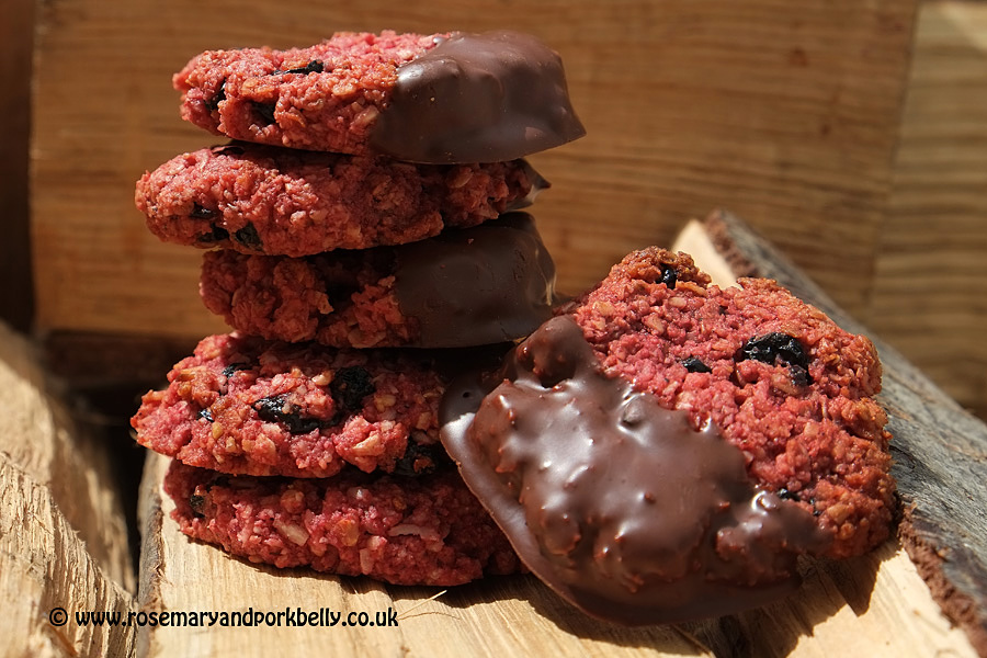 Blueberry & coconut cookies