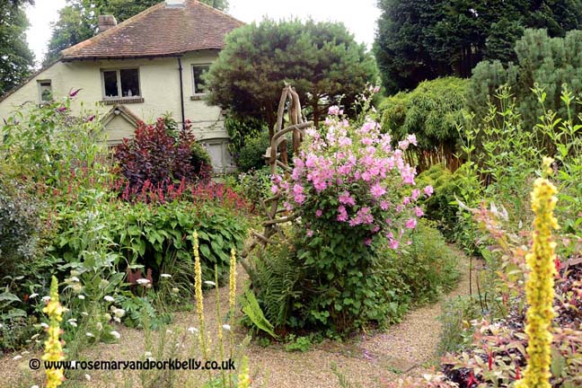 House and garden at Five Oaks Cottage West Burton Pulborough