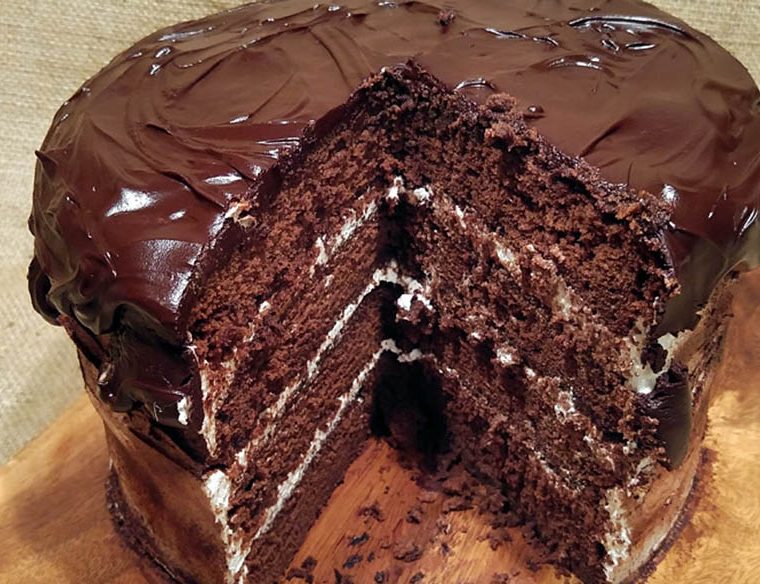Toffee vodka chocolate cake