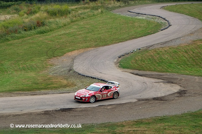 Rally driving at Brands Hatch