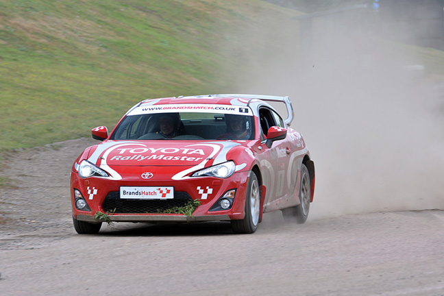 Toyota rally car at Brands Hatch