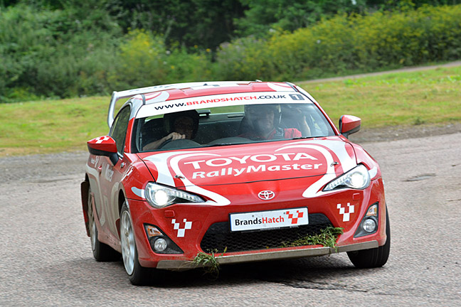 Rally driving the Toyota GT86 at Brands Hatch