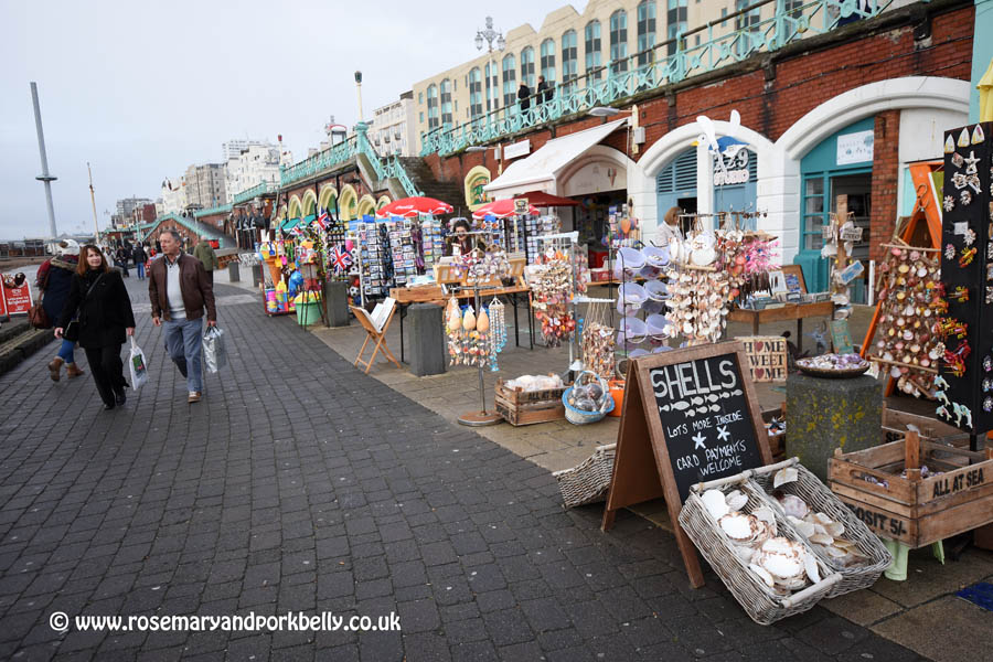 Shops on brighton seafront - Brighton and Hove East Sussex