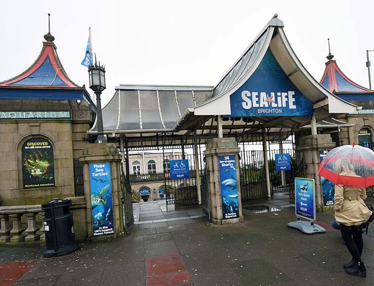 Sealife centre entrance Brighton Aquarium East Sussex