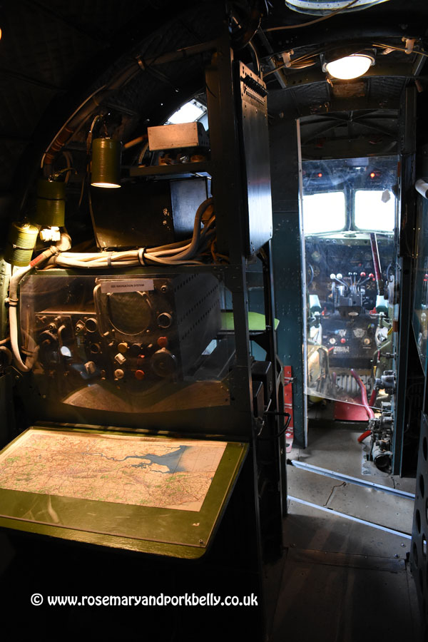 Dakota navigation post.
WW2 aircraft exhibit at Wings Museum in East Sussex