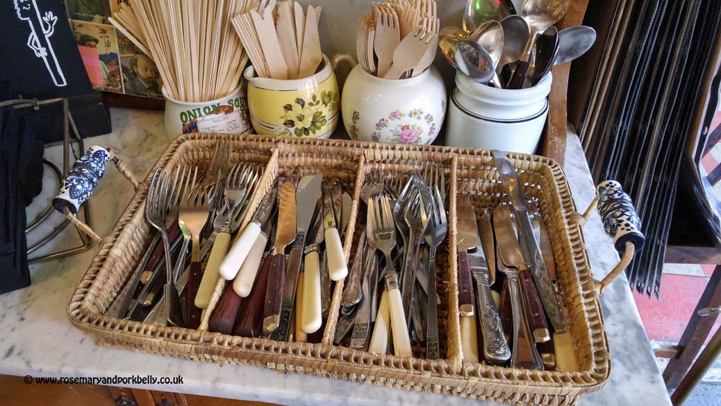 Mismatched cutlery - Pie and Vinyl Portsmouth