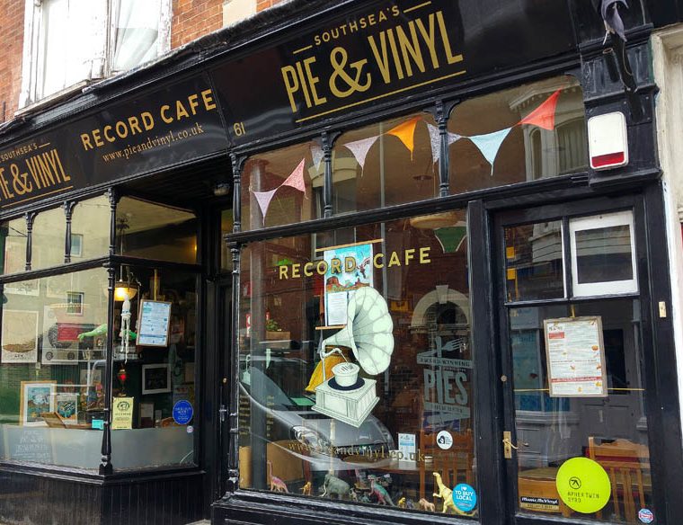 Pie and Vinyl exterior - Portsmouth