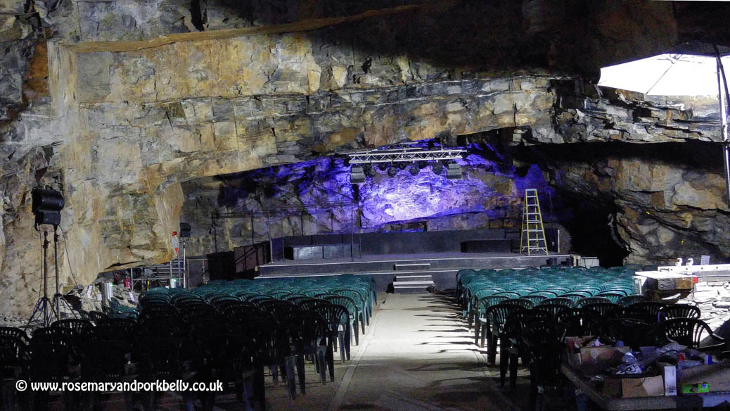 Sound stage - Carnglaze Cavern Cornwall