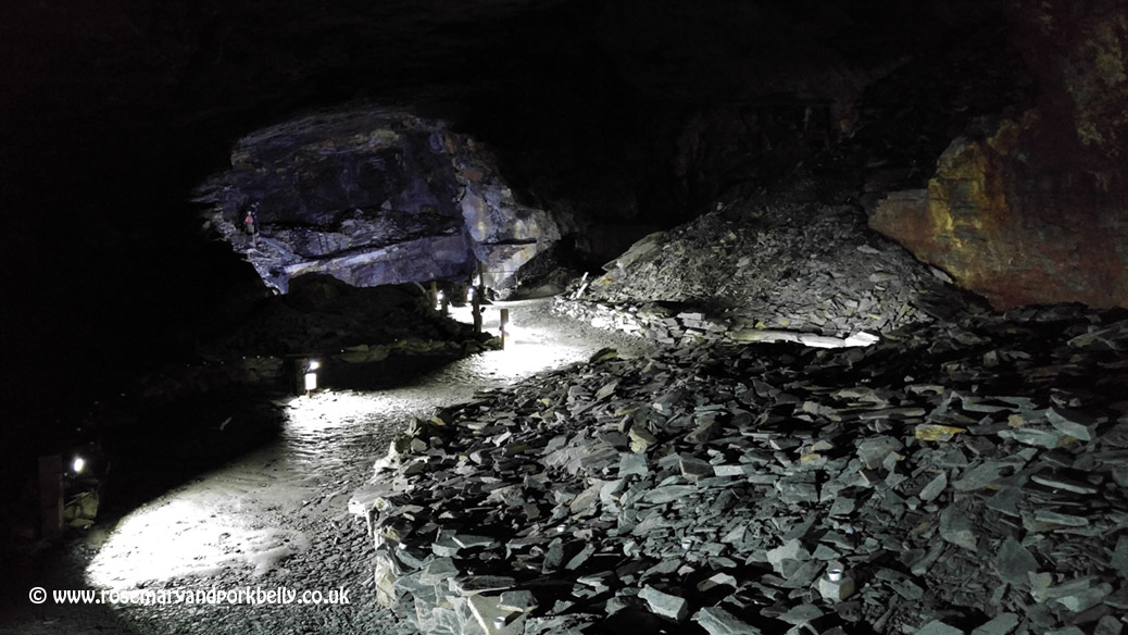 Underground at Carnglaze Caverns Cornwall