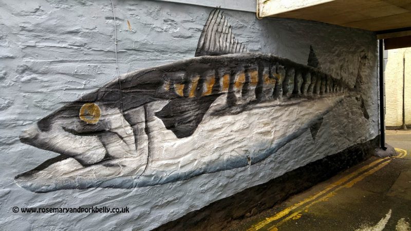Fish mural - Mevagissy Cornwall