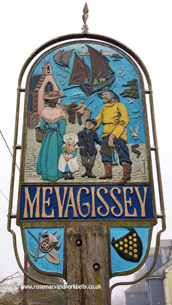 Mevagissy sign - Mevagissy Cornwall