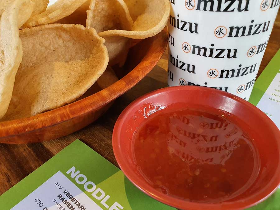 Prawn Crackers Mizu Brentwood UK © rosemaryandporkbelly