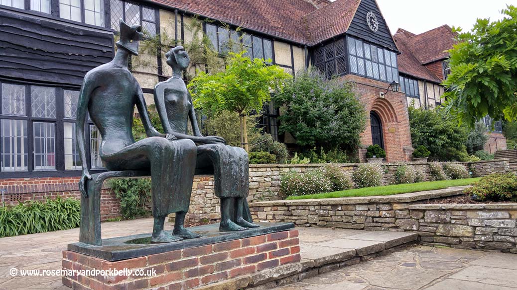 King and Queen, a bronze sculpture cast by Henry Moore - R H S