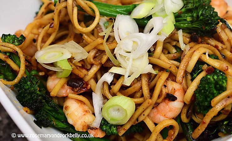 Spicy Chillish prawn noodles © rosemaryandporkbelly.co.uk