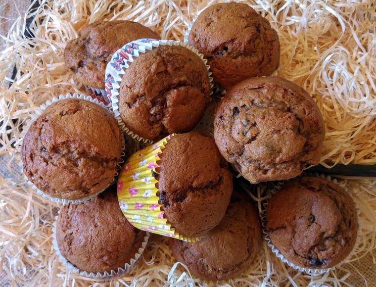 Banana with rum and raisin muffins © rosemaryandporkbelly.co.uk