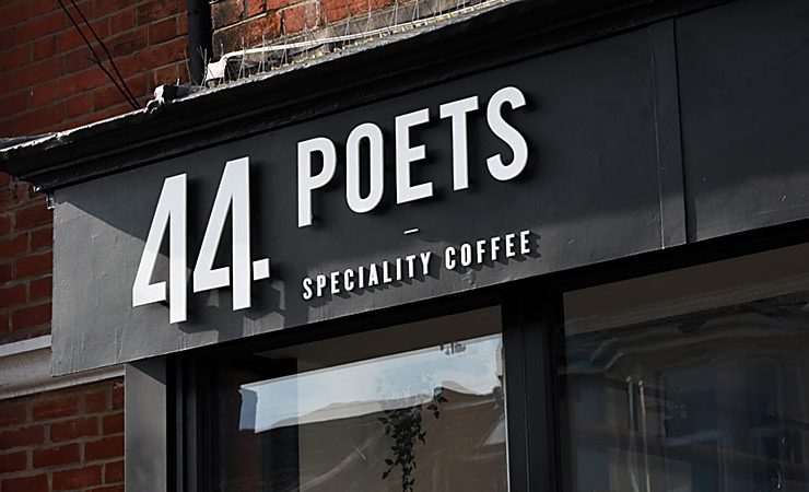 44 Poets speciality coffee sign Hove