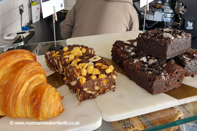 Croissant and cake selection at 44 Poets Hove