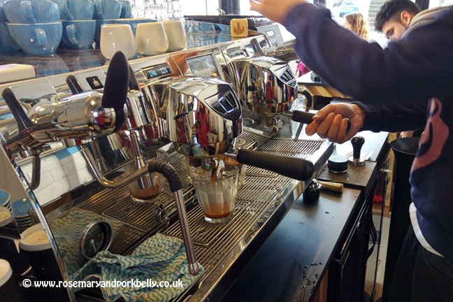 Making fresh coffee at 44 Poets Hove