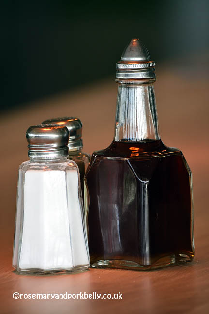Salt and vinegar condiments