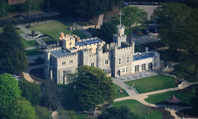 Aerial view of Whitstable Castle Kent, England © Lieven Smits
