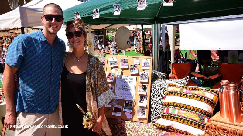 Joe and Hannah's Ambling Traders market stall