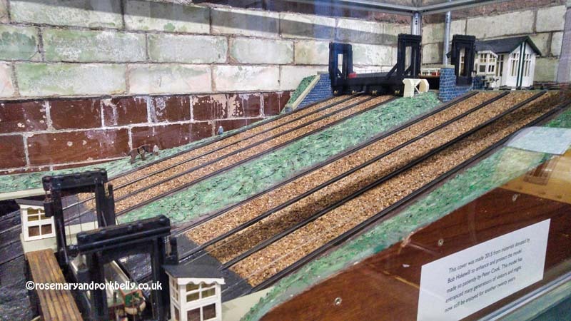 Model of the Inclined Plane at the Boiler House museum Foxton Locks