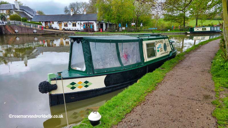 Narrowboat on the Grand Union Canal Foxton Locks Leicestershire