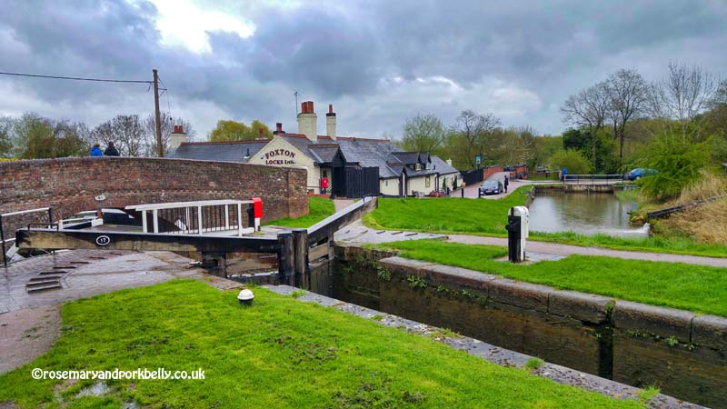Stormy skies at Foxton Locks Leicestershire