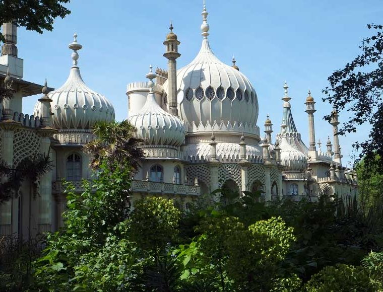 Exterior of the Royal Pavilion Brighton East Sussex. Also known as the Brighton Pavilion