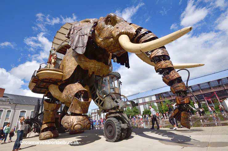 The Giant elephant at Les Machines de L’ile, Nantes, France
