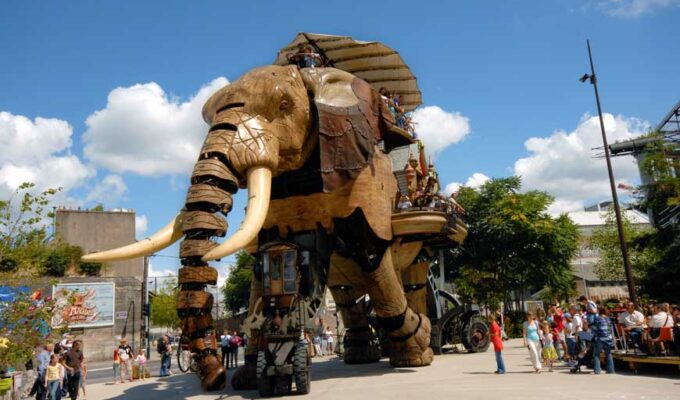 The Grand Éléphant at Les Machines de l’île Nantes, France