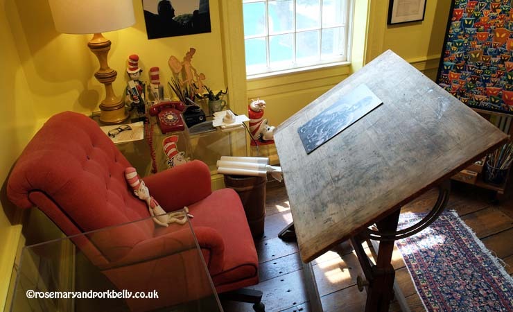 Dr Seuss' drawing table, Dr Seuss museum Springfield Massachusetts © rosemaryandporkbelly.co.uk