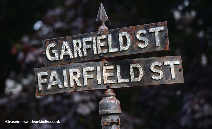 Fairfield Street sign Springfield Massachusetts © rosemaryandporkbelly.co.uk