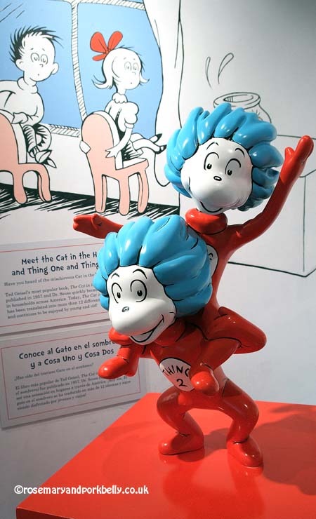 Thing 1 and Thing 2, Dr Seuss museum Springfield Massachusetts © rosemaryandporkbelly.co.uk