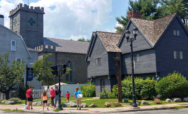 The Salem Witch house, the only house directly connected to the Salem Witch Trial