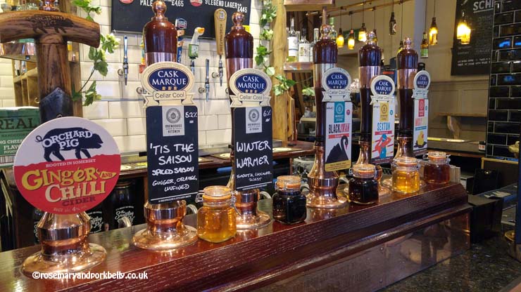 Beer selection at Brewhouse and Kitchen Portsmouth © rosemaryandporkbelly.co.uk
