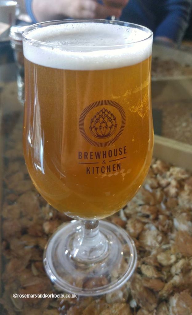 Glass of beer from Brewhouse and Kitchen Portsmouth © rosemaryandporkbelly.co.uk